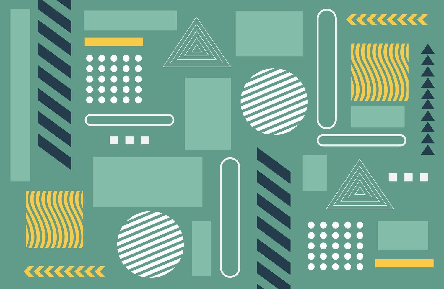 Abstract Background With Geometric Shapes Ornaments vector