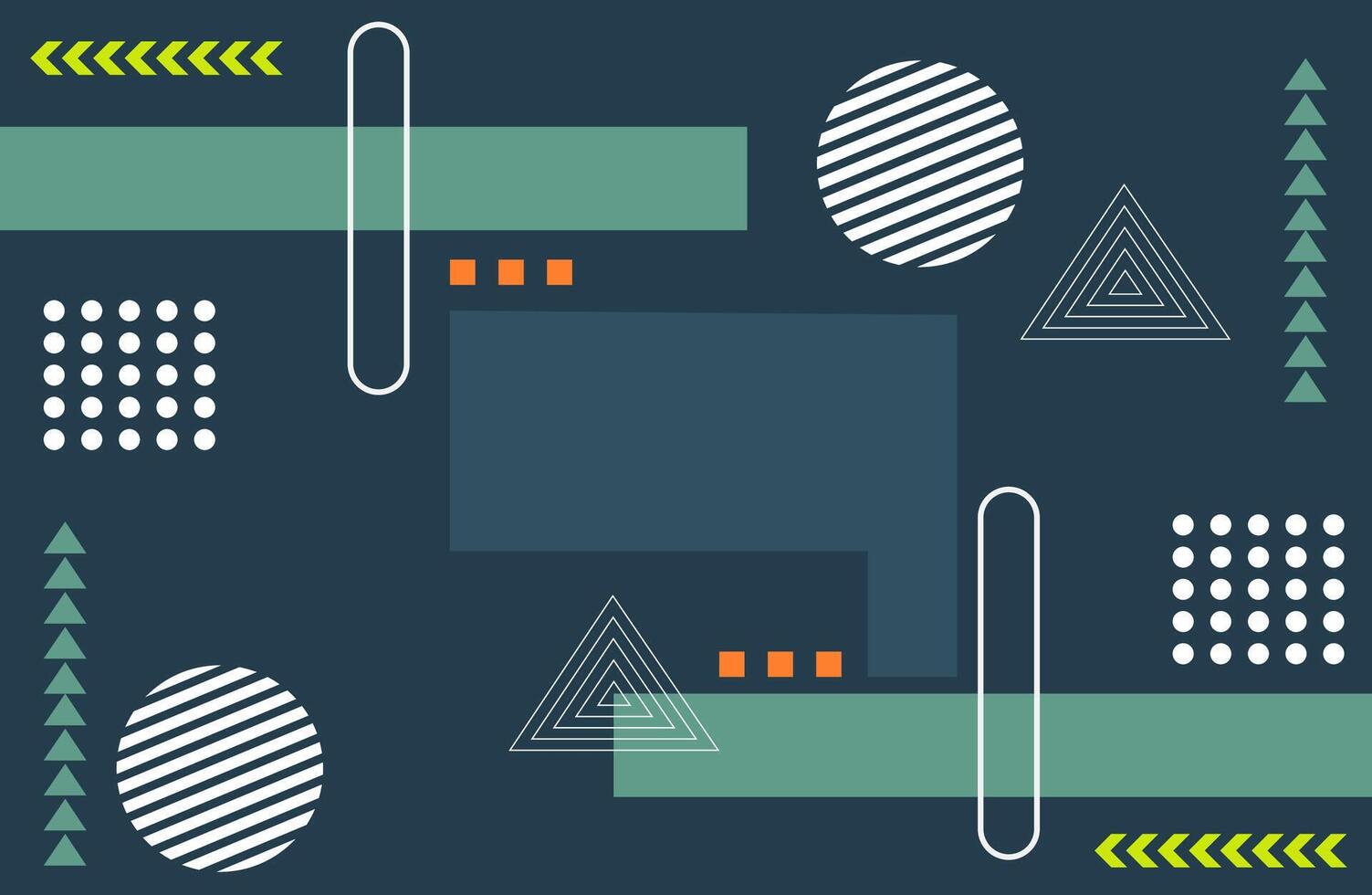 Bold and Lively Geometric Memphis Illustration vector