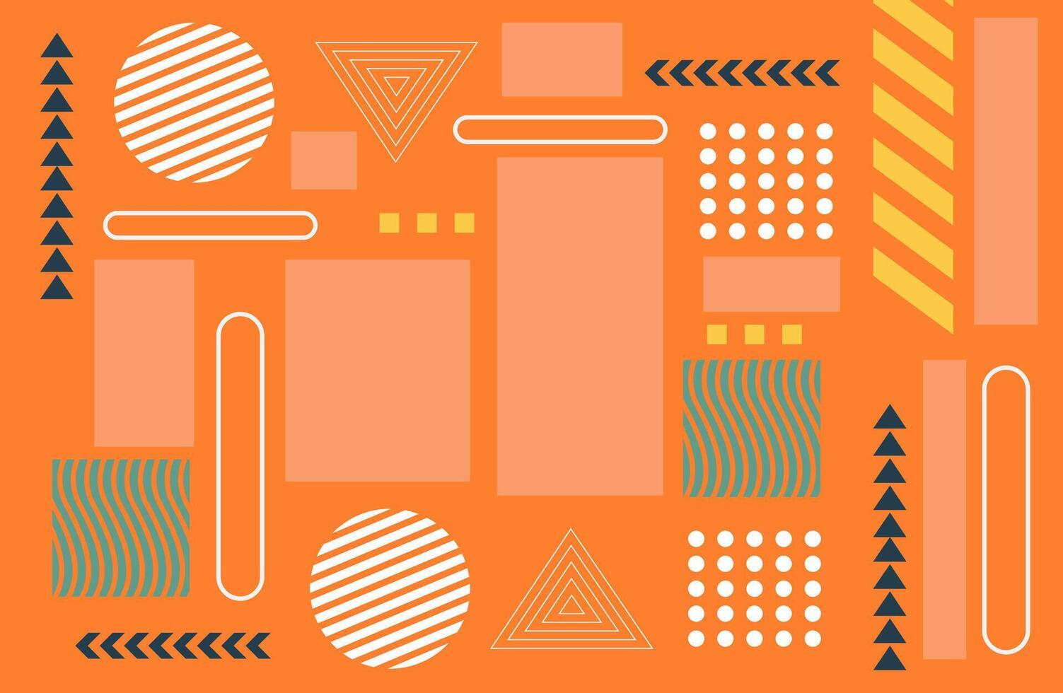 Playful Colorful Ornaments in a Modern Layout vector
