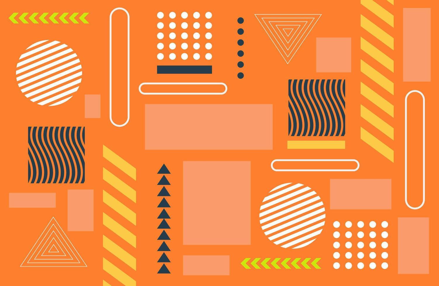 Dynamic Abstract Layout With Bold Ornament Shapes vector