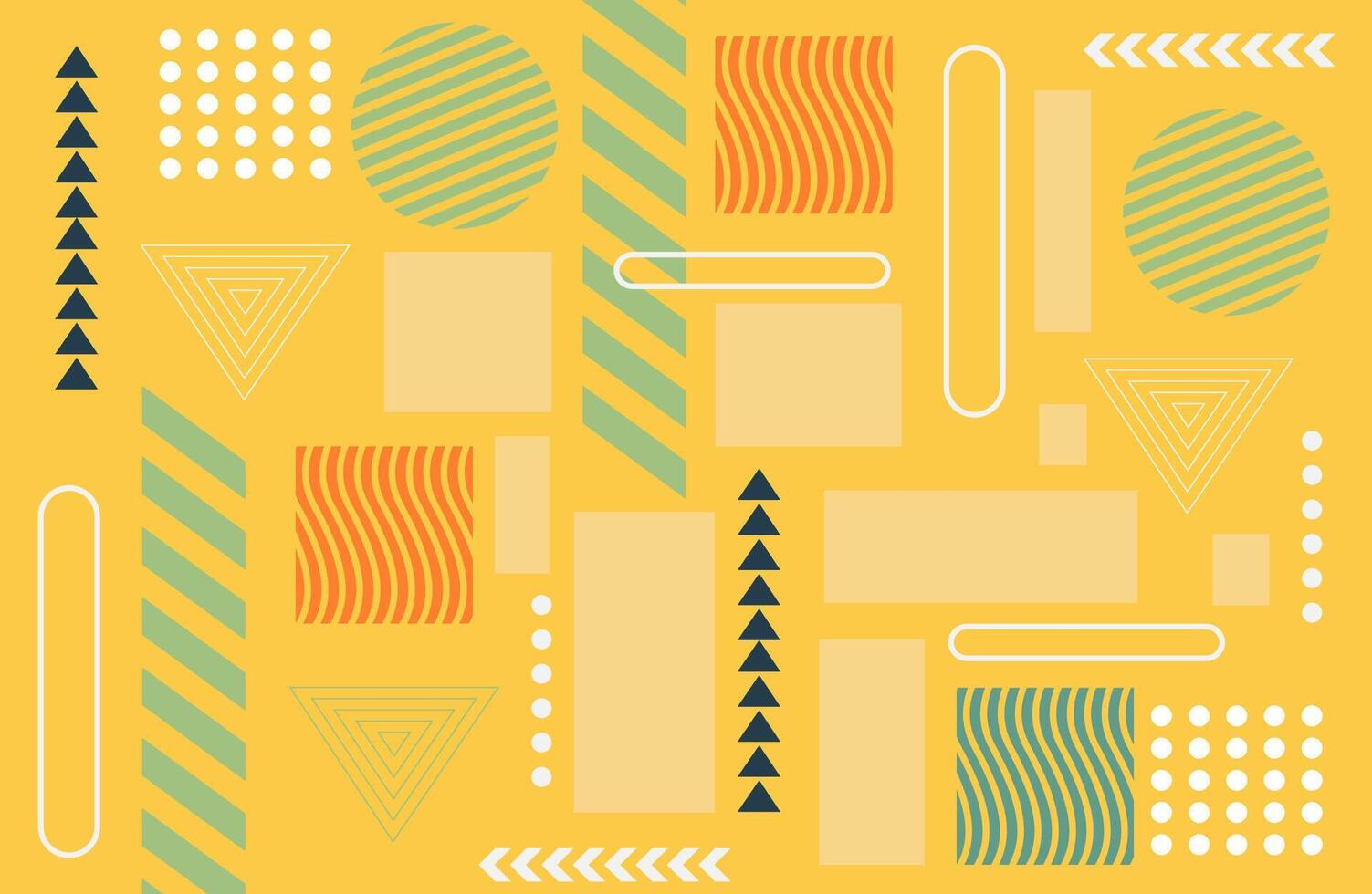 Contemporary Memphis Style Abstract Visual Theme vector