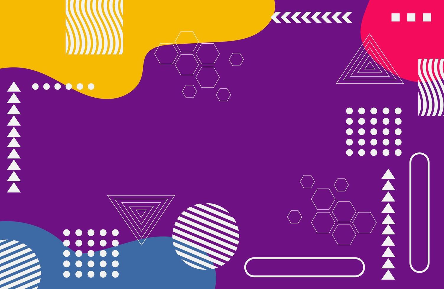 Retro Aesthetic Composition with Colorful Pattern, Circular Forms, and Graphic Elements vector