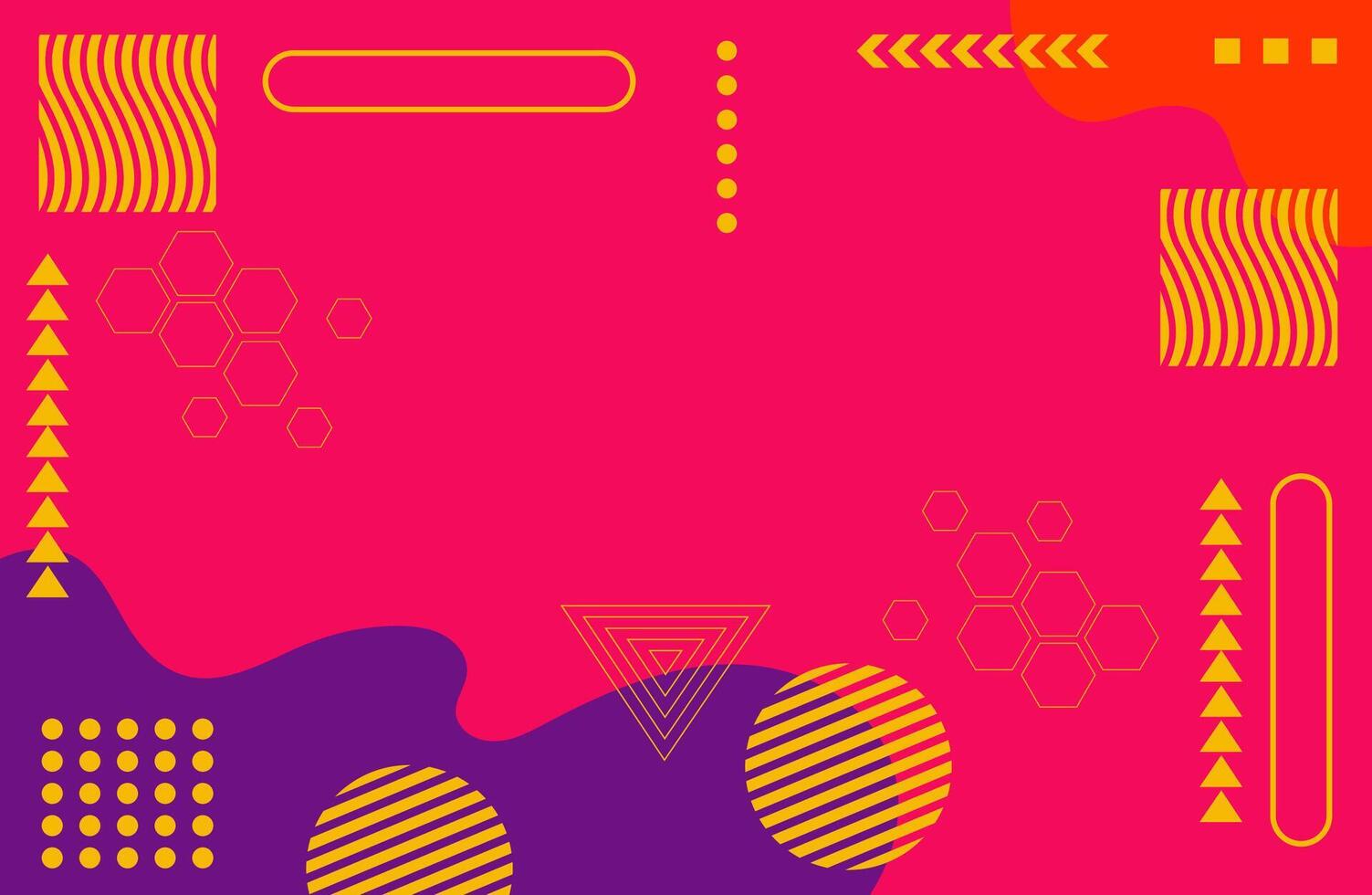 Bright and Lively Background Featuring Minimalist Shapes and Decorative art Design vector