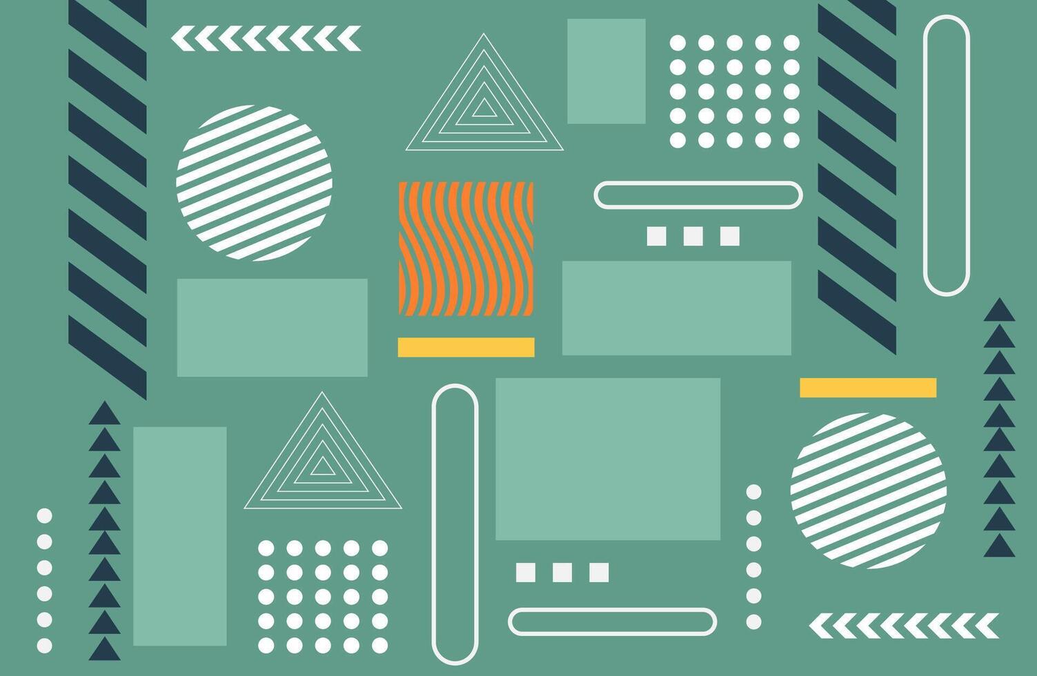 Playful Abstract Design Featuring Geometric Forms vector