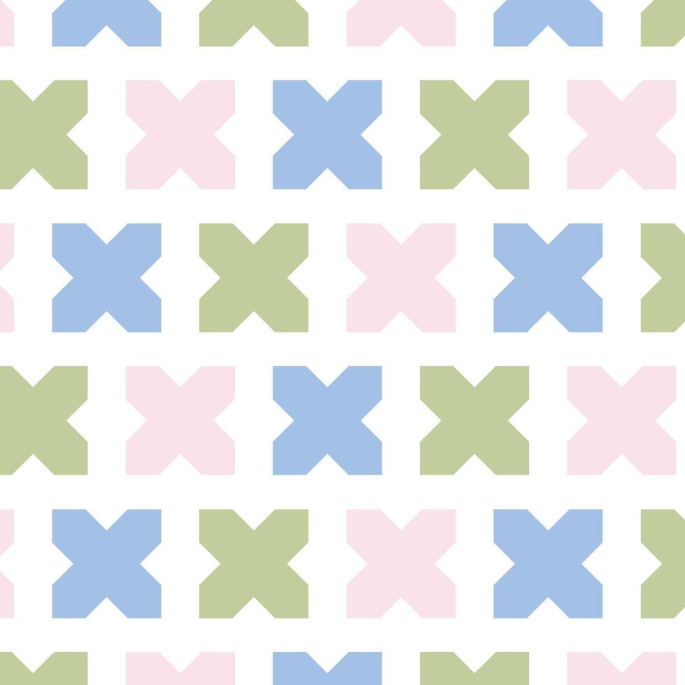 Soft and serene pastel-colored cross design with a modern twist. Perfect for minimalist designs, gentle branding, or calming visuals. vector