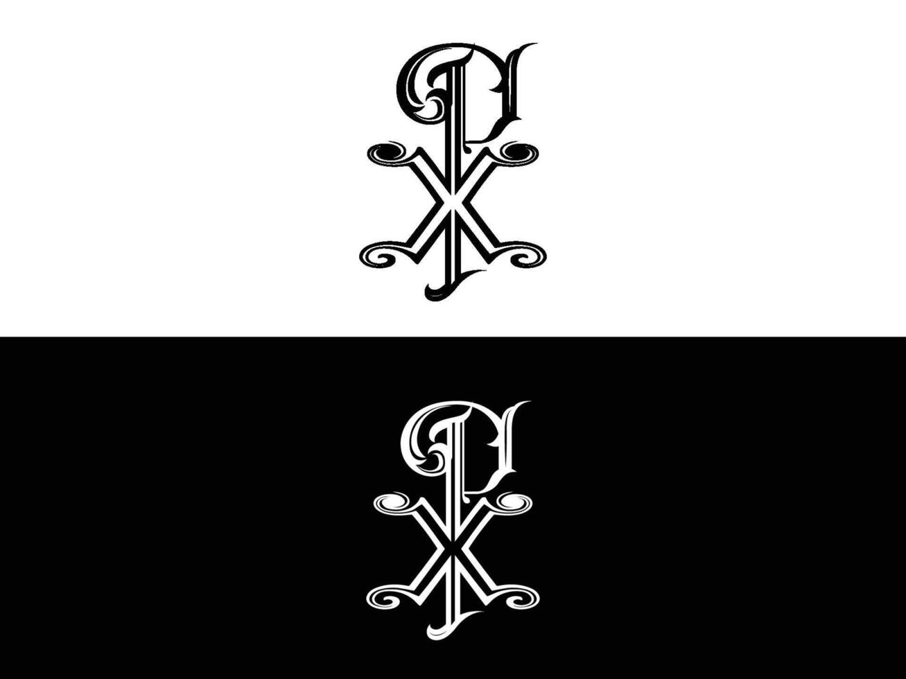 Prodigal Monogram Design vector