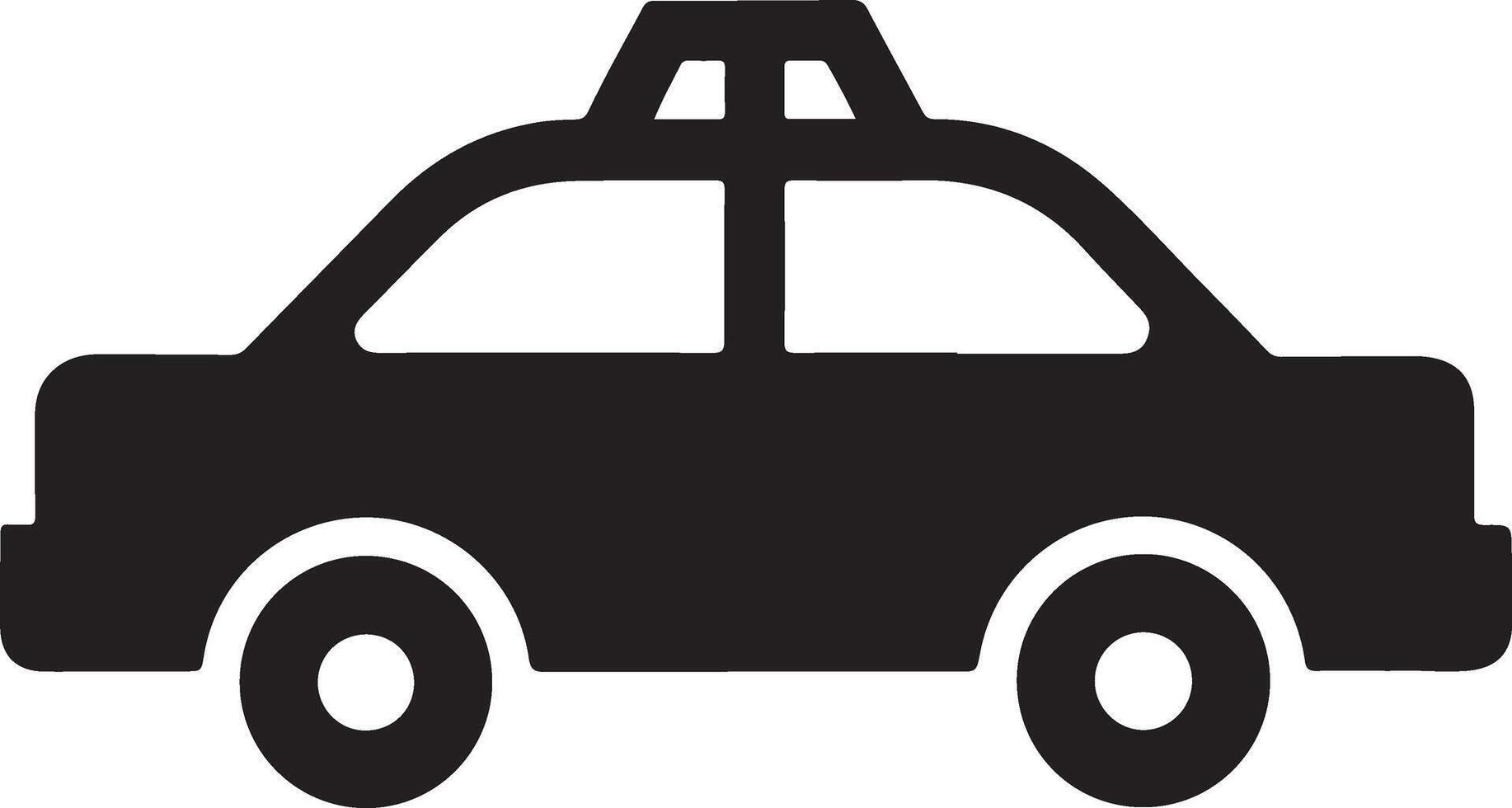 Taxi icon, a transport symbol for auto service vector