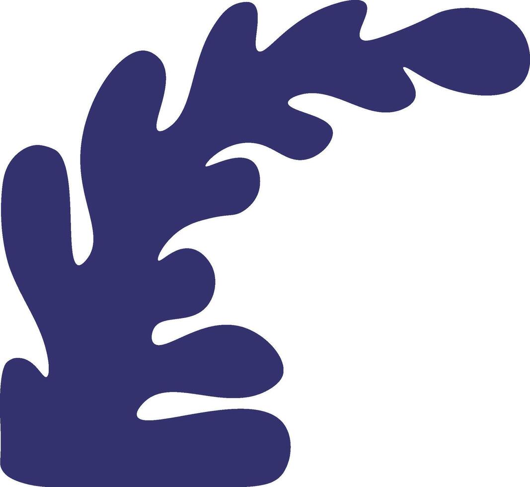 Abstract Organic Leaf Shape vector