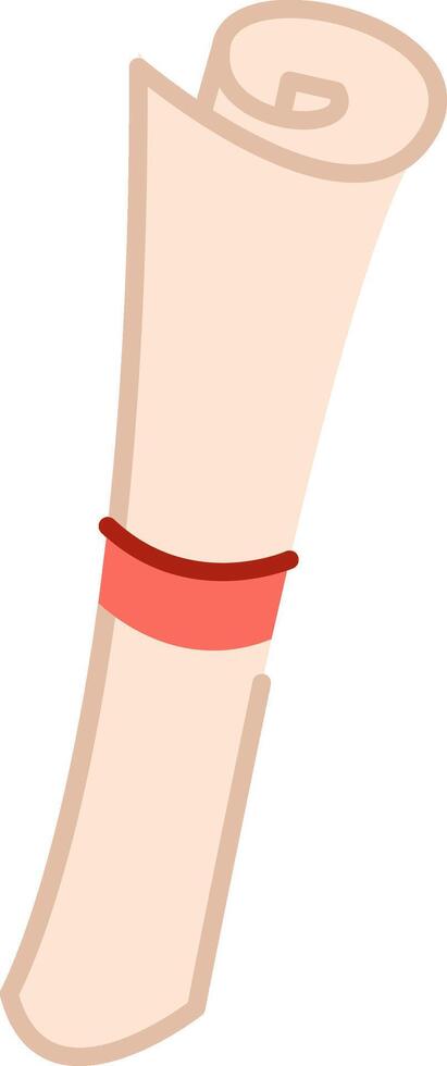 Cartoon Scroll Sketch Diploma vector