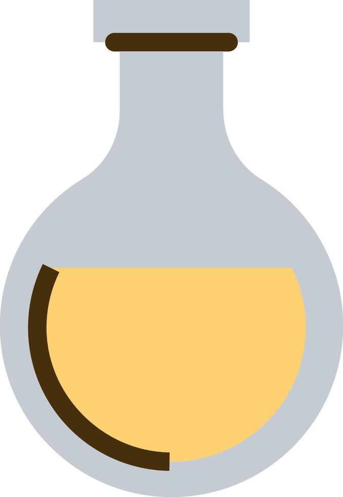 Flat Flask Liquid Cartoon vector