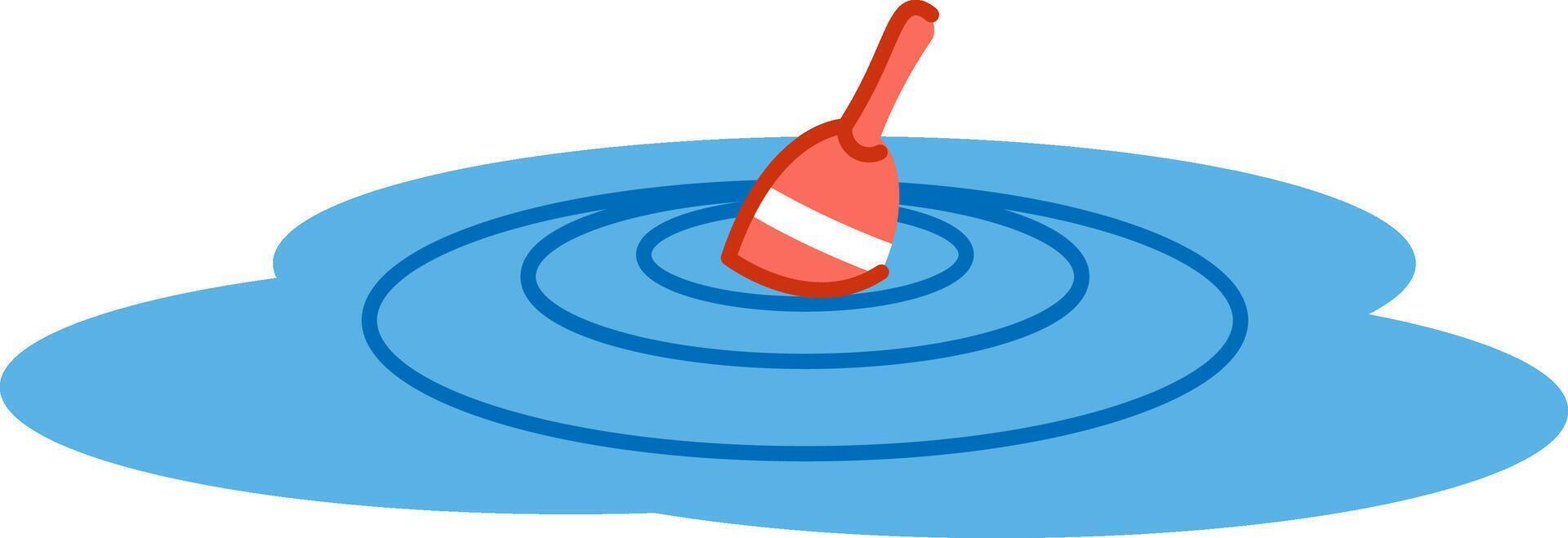 Bobber in Water Ripples vector