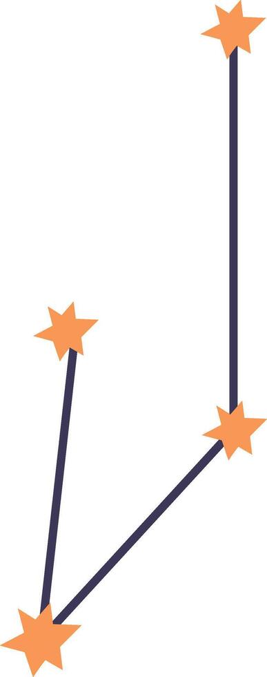 Minimalist Star Constellation Pattern vector
