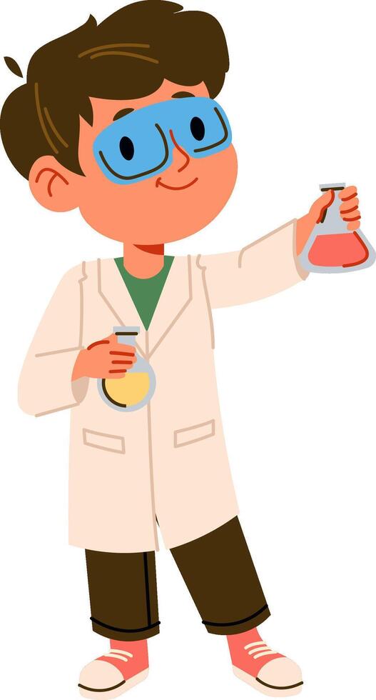 Child Scientist Character vector