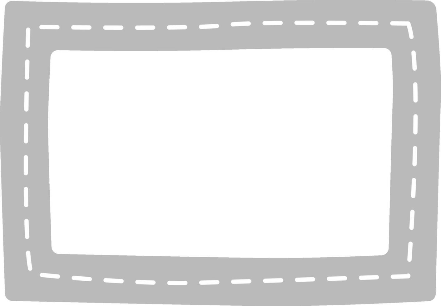 Hand-Drawn Road Border Frame vector