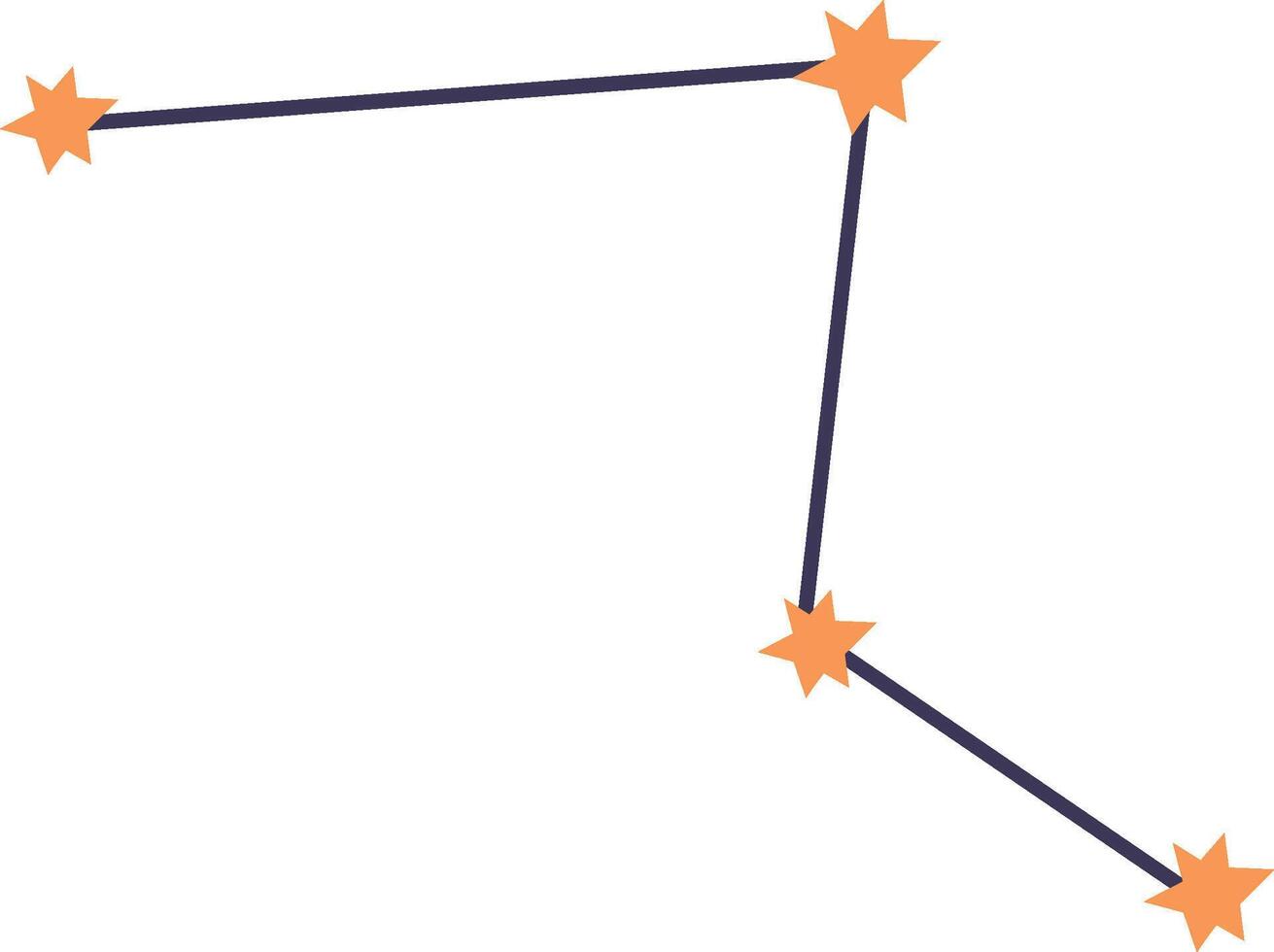 Star Space Constellation with Lines vector
