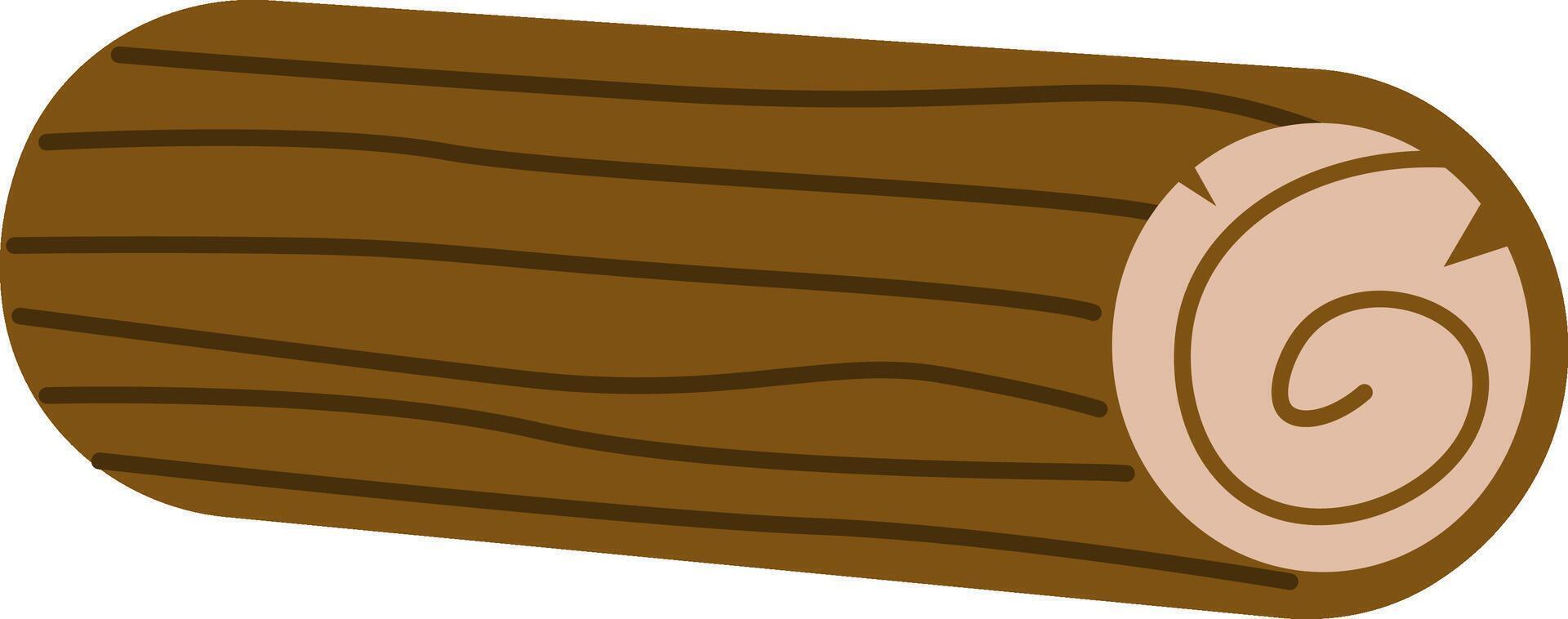 Cartoon Log Wood Texture vector