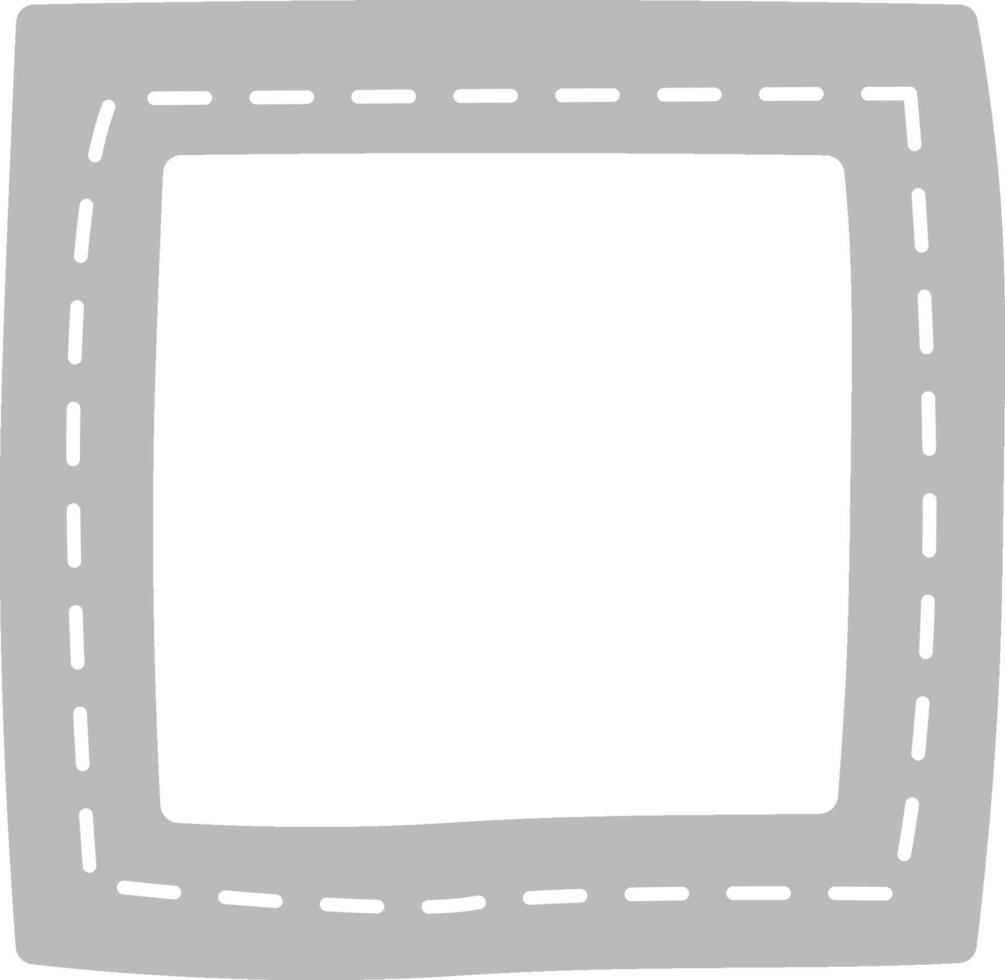 Square Road Frame Border vector