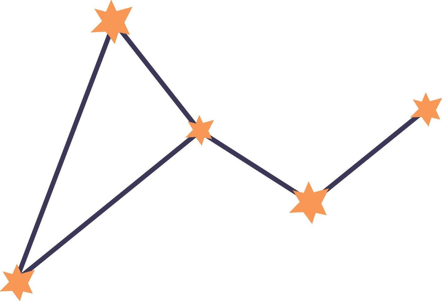Geometric Star Constellation Pattern vector