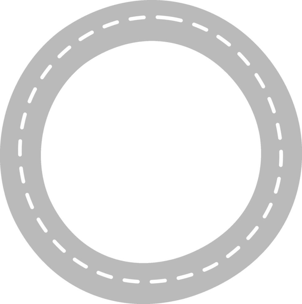 Circular Road Track Frame vector