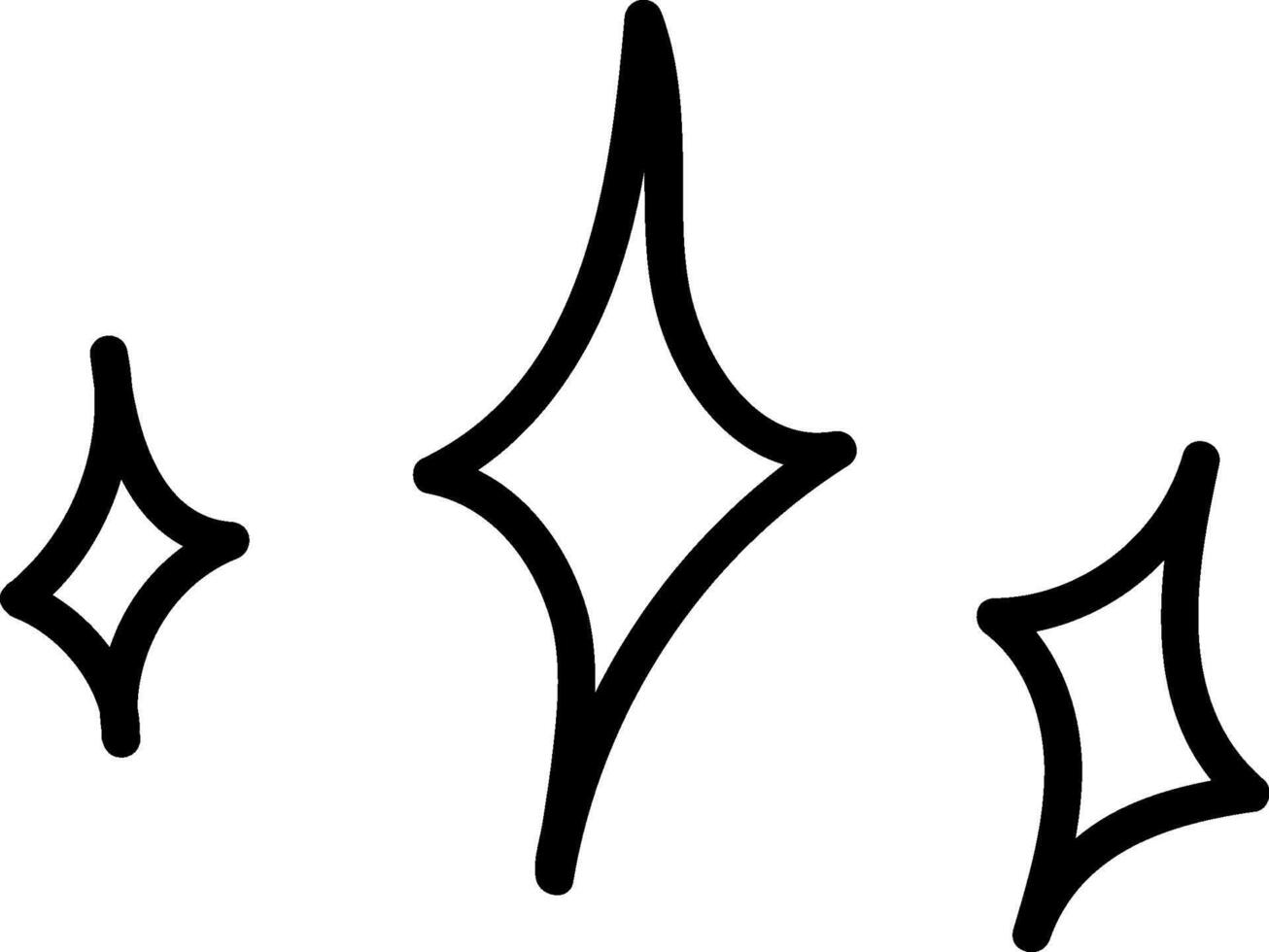 Hand Drawn Sparkle Set vector