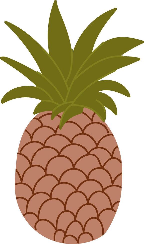 Tropical Fruit Flat Art vector