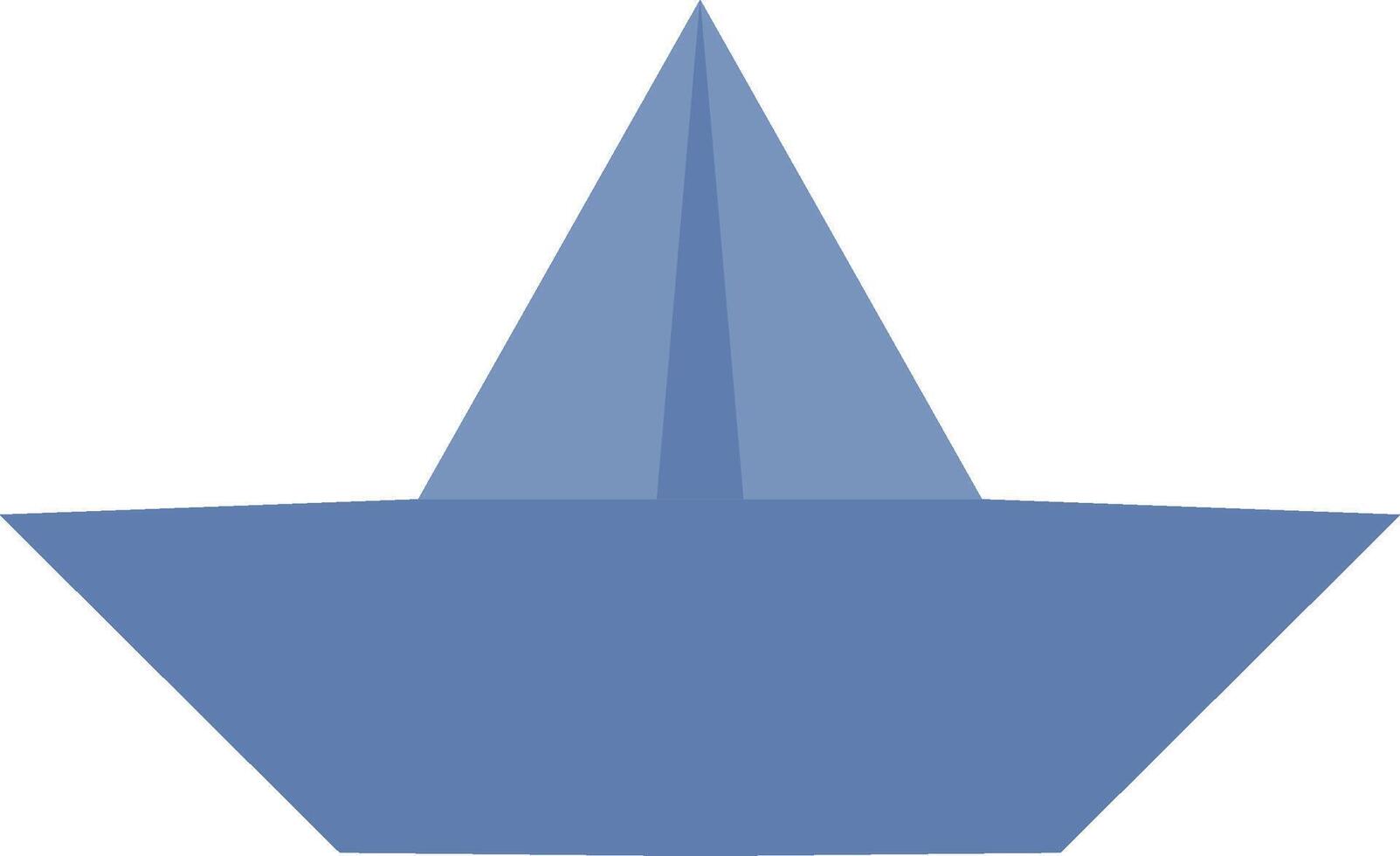 Geometic Paper Boat Image vector