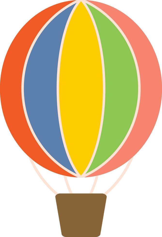 Geometic Hot Air Balloon Ascent vector