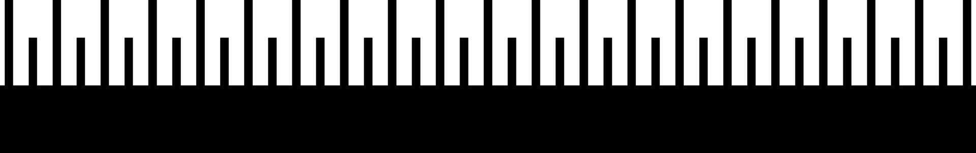 Simple Black Ruler Marks vector