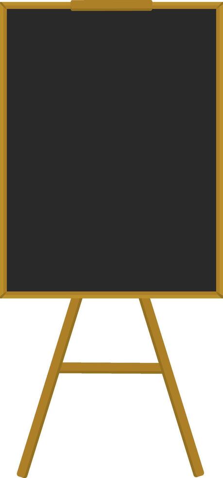 Empty Blackboard Easel vector