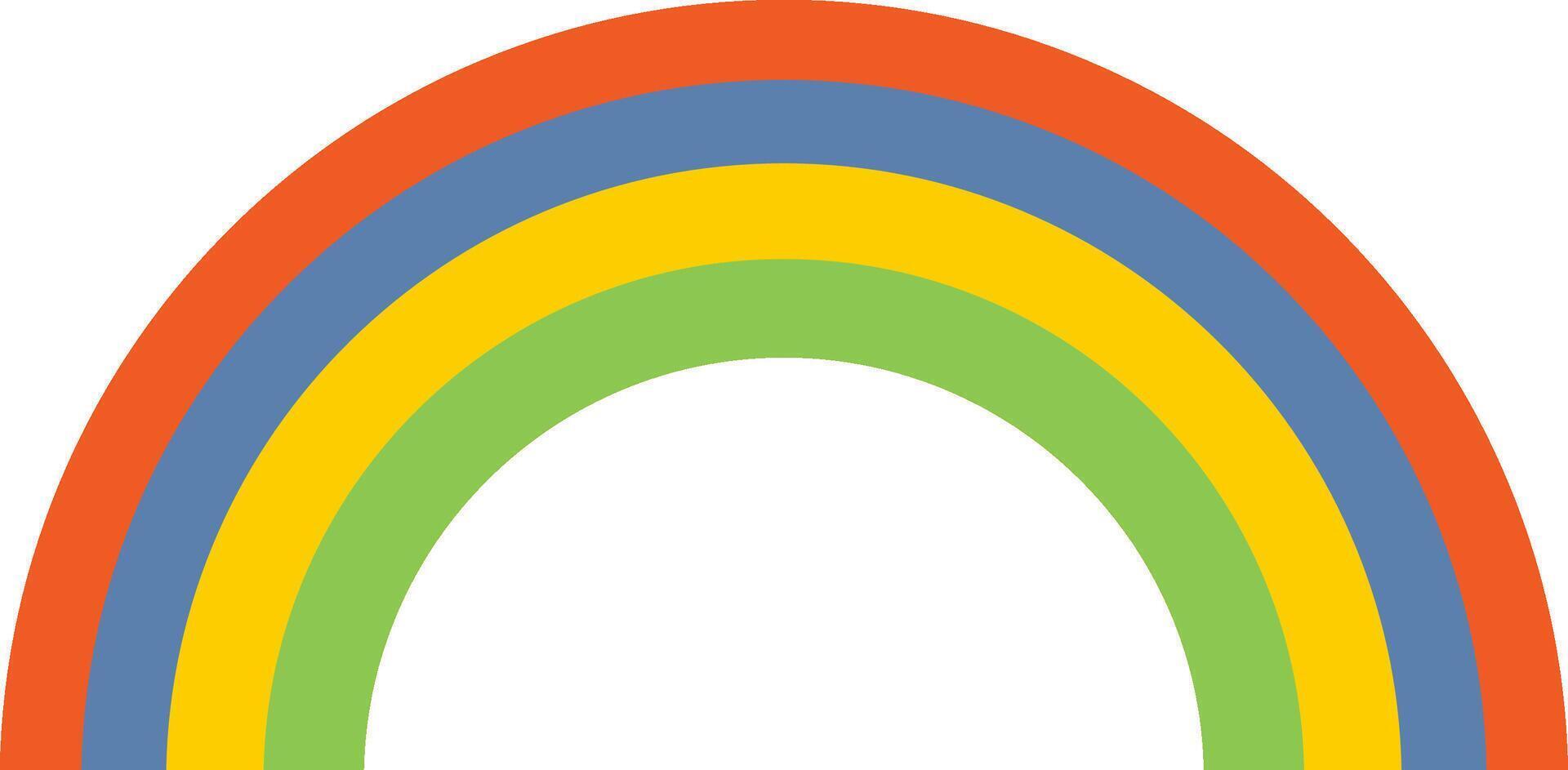 Geometic Rainbow Arc vector