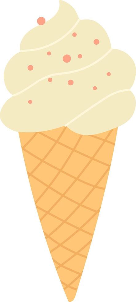 Sweet Ice Cream Cone Treat vector