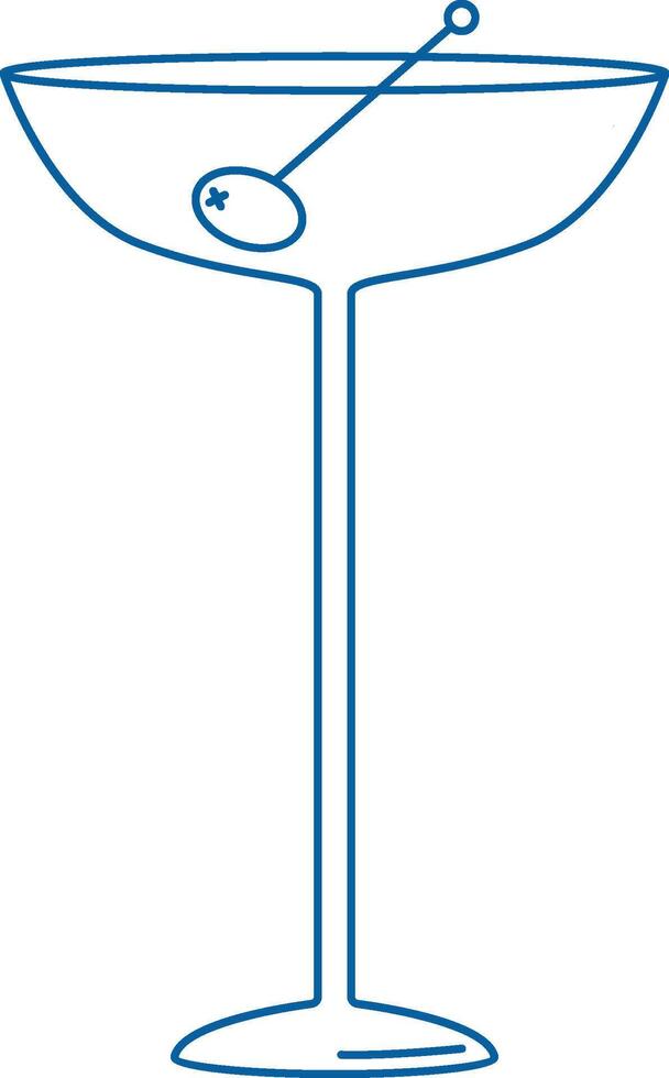 Cocktail Glass Art Icon Beverage vector
