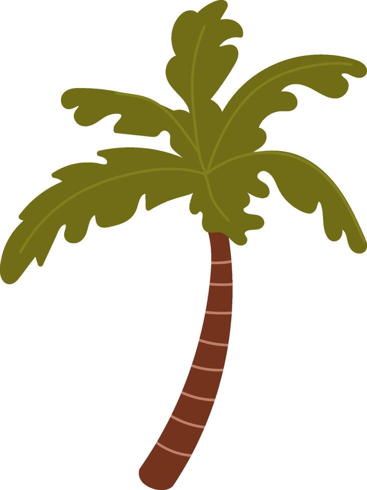 Tropical Palm Tree Cartoon vector