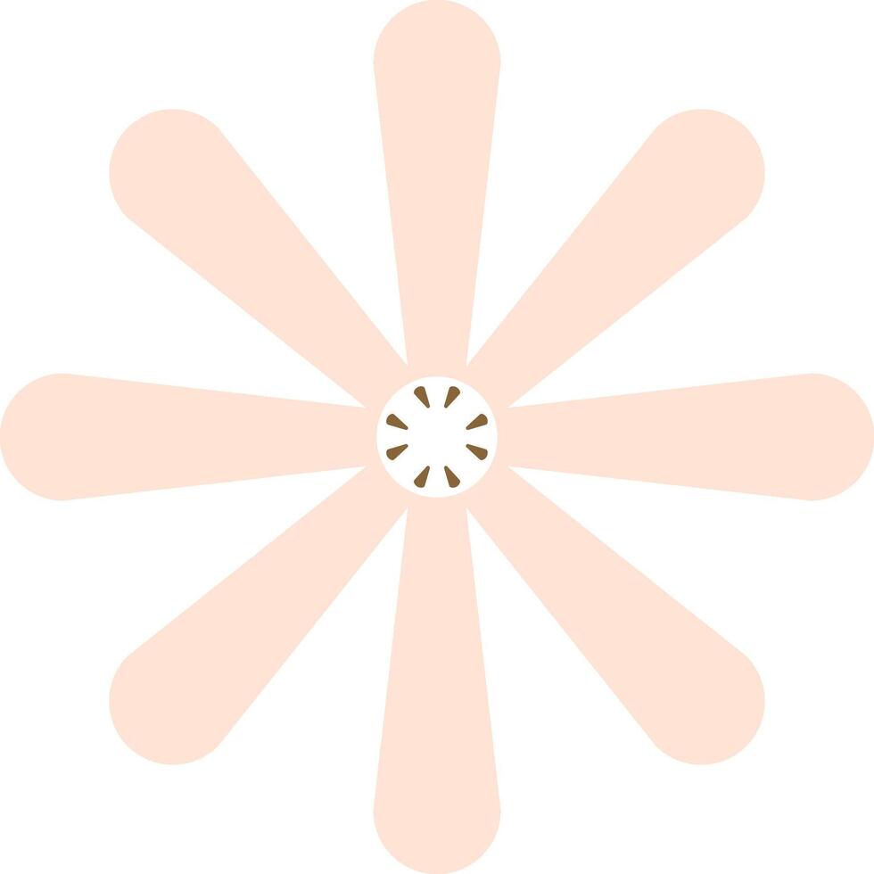 Geometic Bloom Flower Shape vector