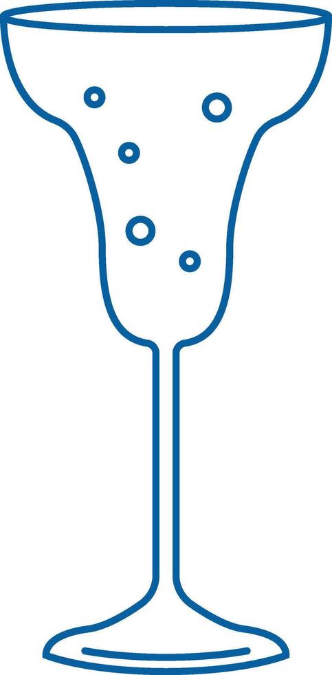 Fizzy Drink Glass Outline vector