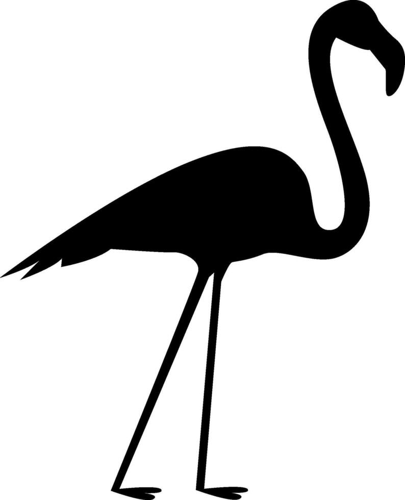 Flamingo Bird Silhouette vector