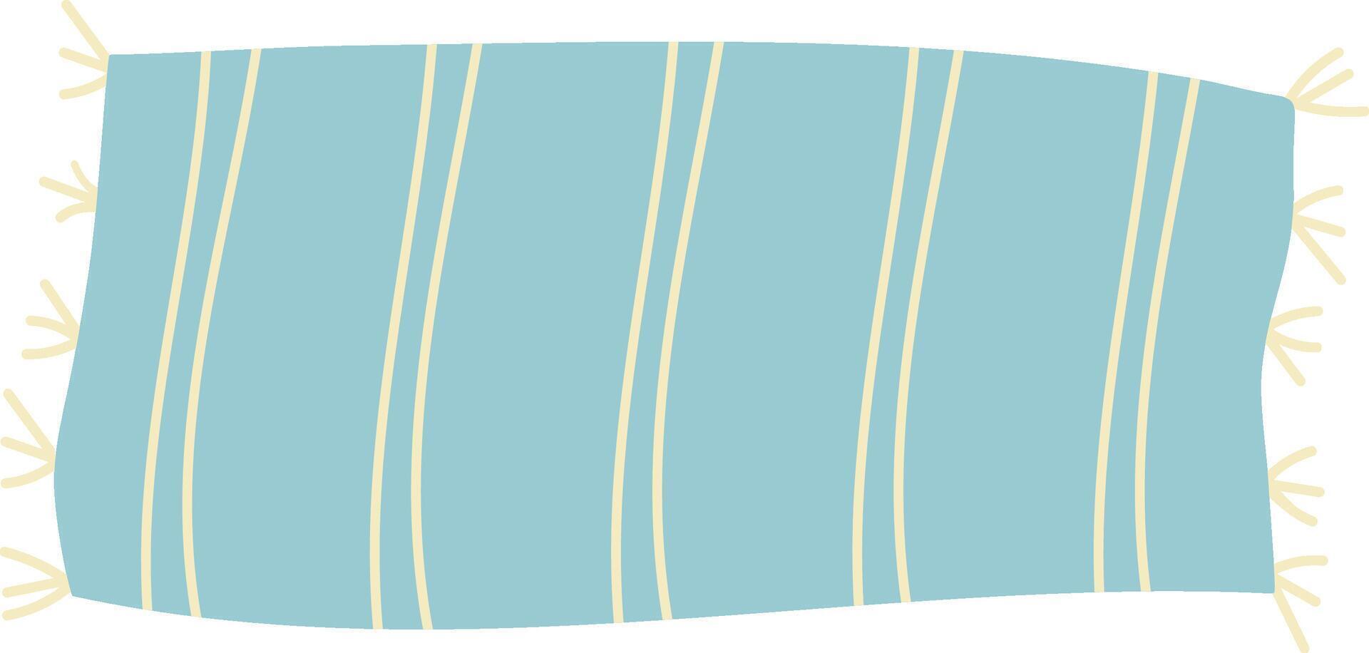Simple Striped Beach Mat vector