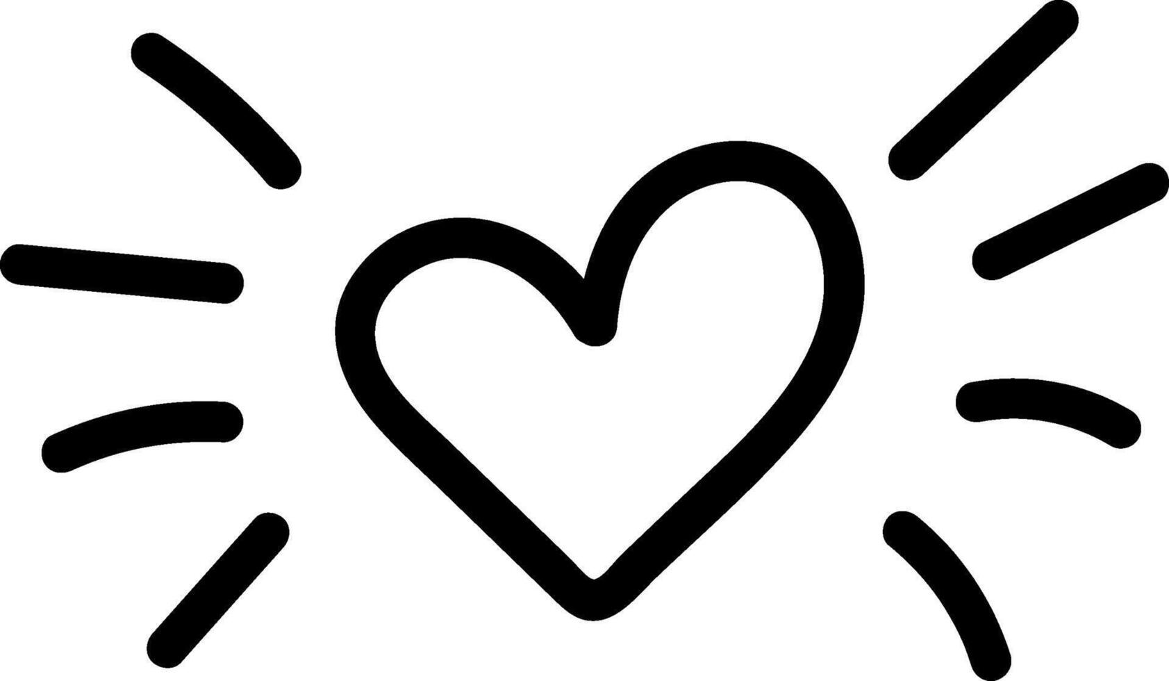 Bold Heart Burst vector