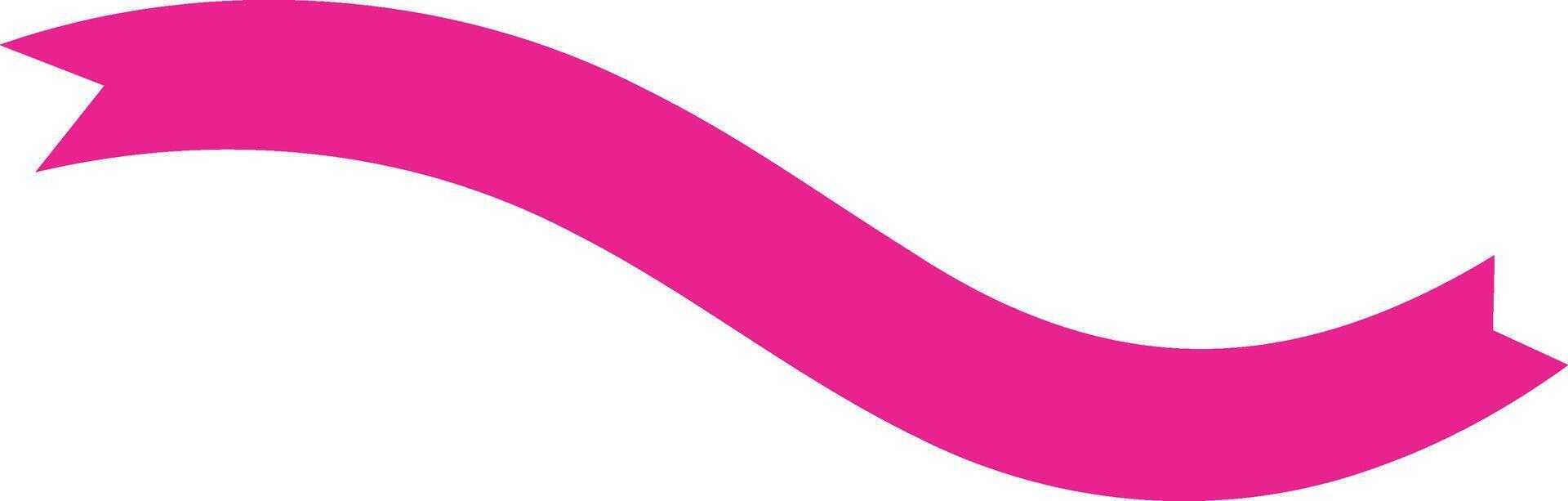 Curved Ribbon Banner Shape vector
