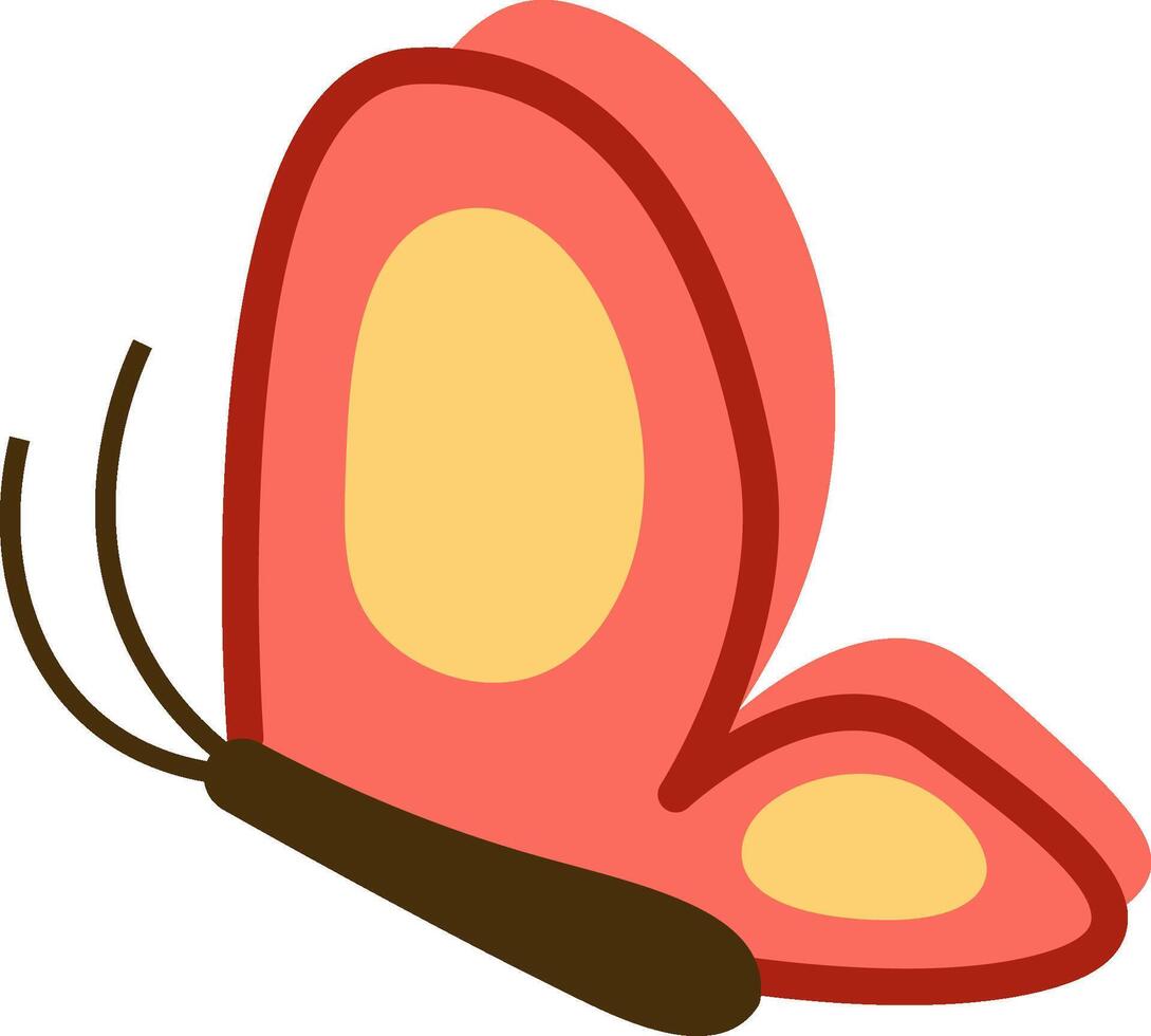 Simple Butterfly Wing Shape vector