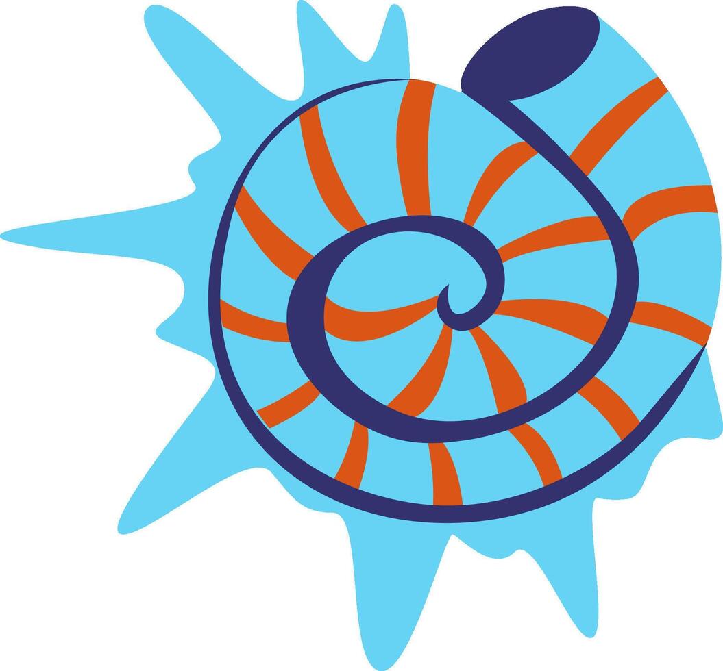 Abstract Seashell Mollusk vector
