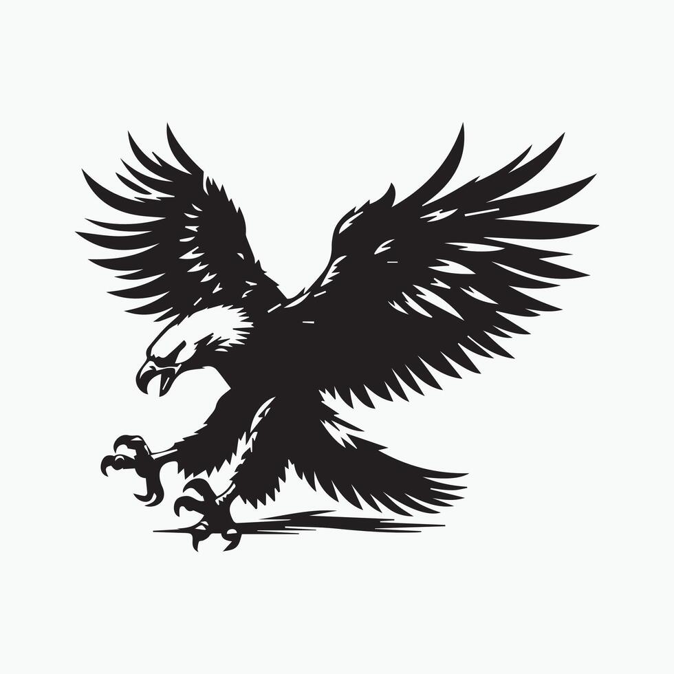 Soaring Eagle Silhouette vector