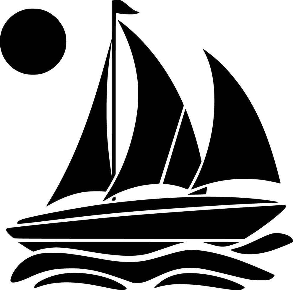 Sailboat clip art vector