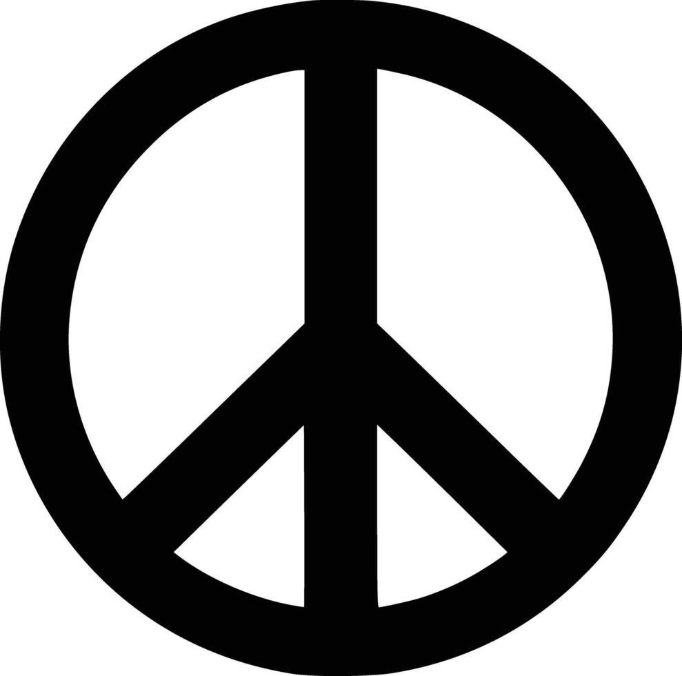 Peace sign clip art vector