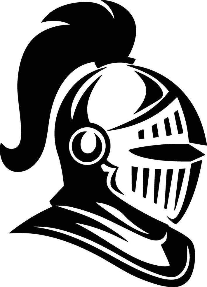 Knight helmet clip art vector