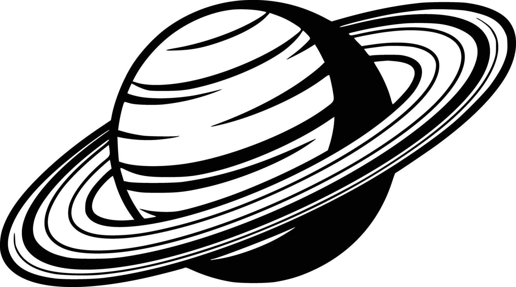 Saturn planet clipart vector