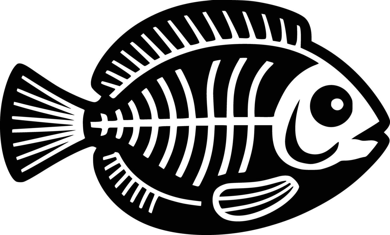 Fish skeleton clip art vector