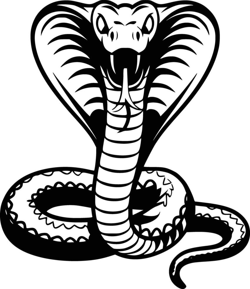 Cobra snake clipart vector