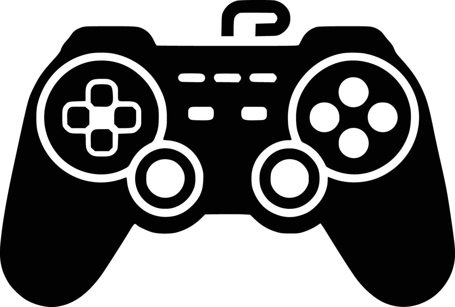 Game controller clipart and white isolated background vector