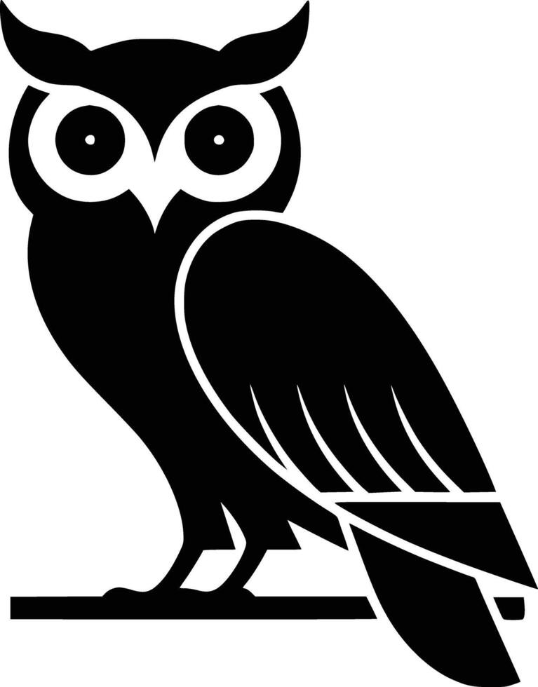 Owl clip art and white isolated background vector